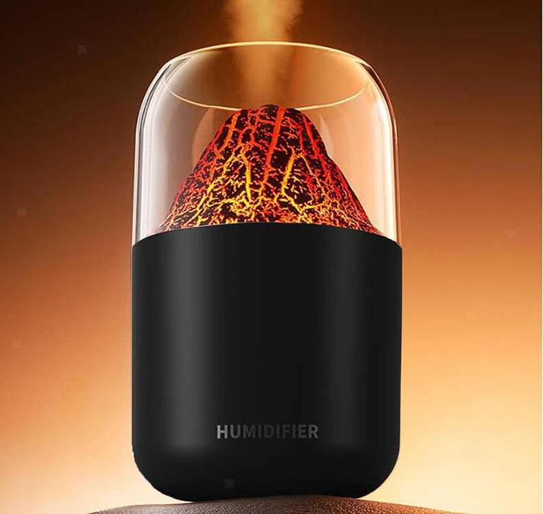 Ultragarsinis oro drėkintuvas su LED apšvietimu ir aromaterapija, 300 ml