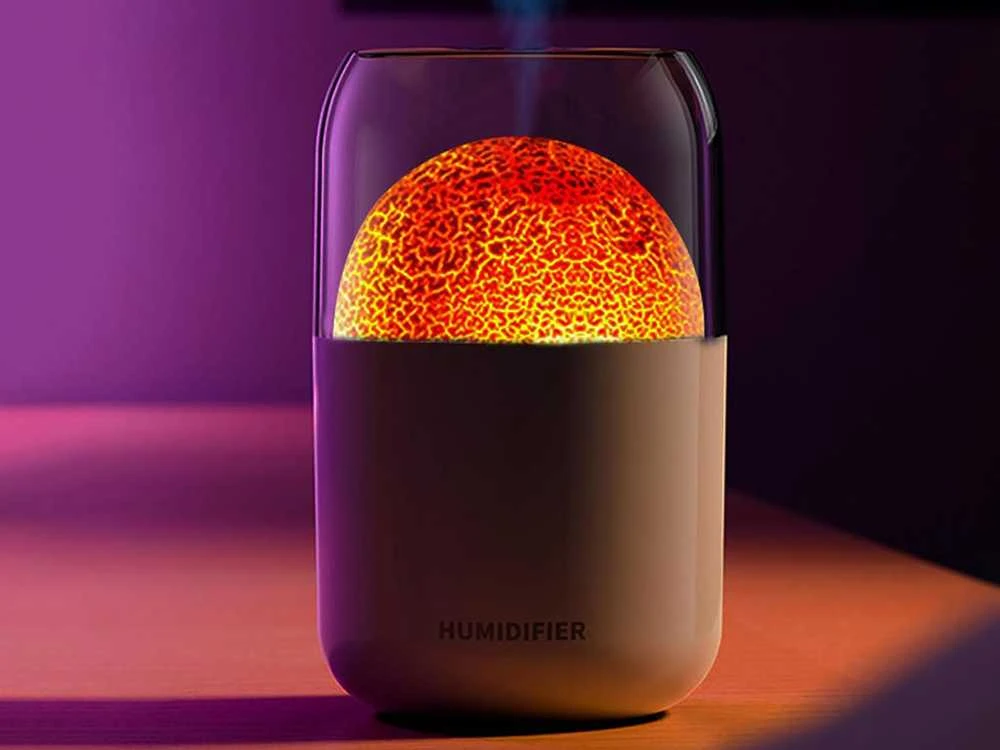 Ultragarsinis oro drėkintuvas su LED apšvietimu, 300 ml