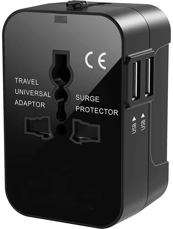 Universalus adapteris su 2 USB jungtimis