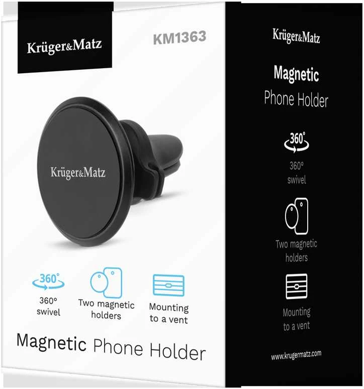 Kruger & Matz universalus magnetinis laikiklis grotelėms