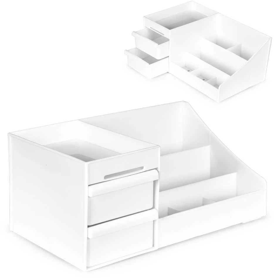 Universalus ModernHome plastikinis organizatorius su stalčiais, 26.5x16x11.5 cm