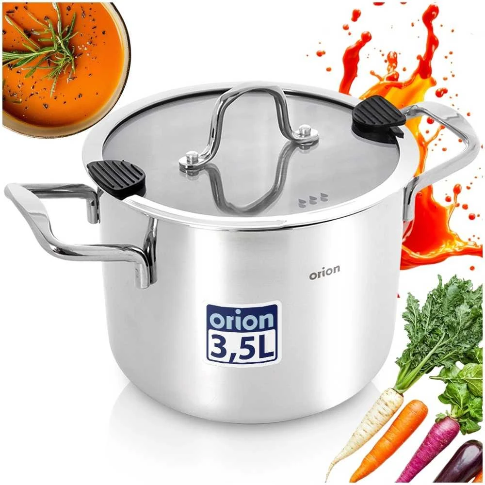 Orion Nerūdijančio Plieno Puodas VENICE 18 cm, 3,5 l
