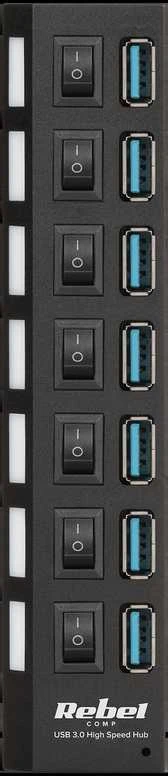 Rebel Adapteris HUB USB 3.0 7
