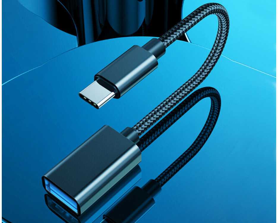 Oem USB-C į USB-A 3.0 OTG adapteris su 11 cm kabeliu