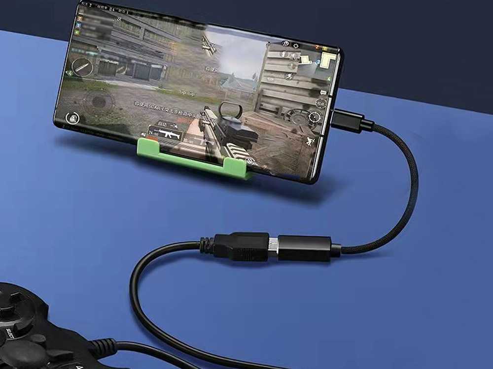 Oem USB-C į USB-A 3.0 OTG adapteris su 11 cm kabeliu