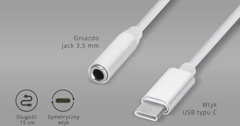 Kruger & Matz USB C adapteris - 3.5mm stereo mini AUX Basic