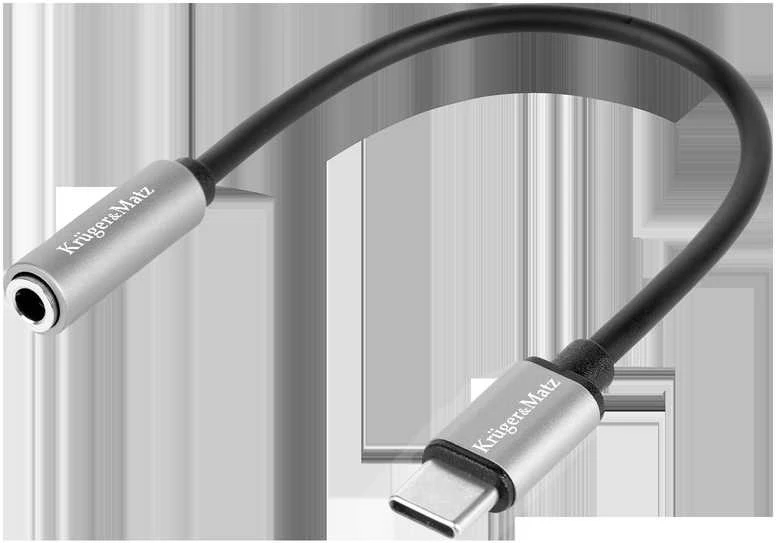 Kruger & Matz USB C adapteris - 3.5mm stereo mini AUX Basic