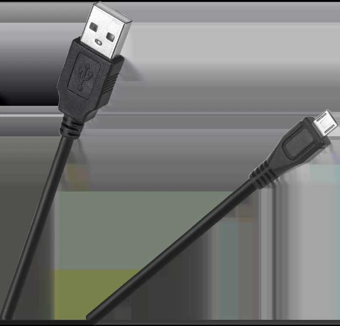 Cabletech USB - micro USB kabelis 0.2m Juodas