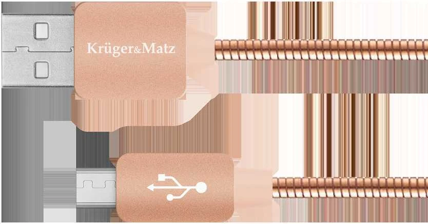 Kruger & Matz USB - mikro USB kabelis 1m