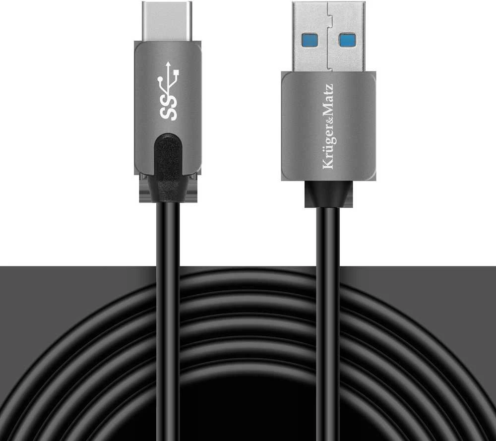 Kruger & Matz USB 3.0 - USB-C kabelis 0.5m