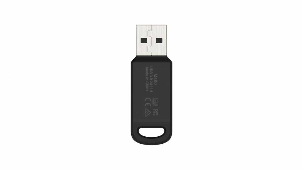 Lexar | Flash Drive | JumpDrive M400 | 64 GB | USB 3.0 | Juodas/Pilkas