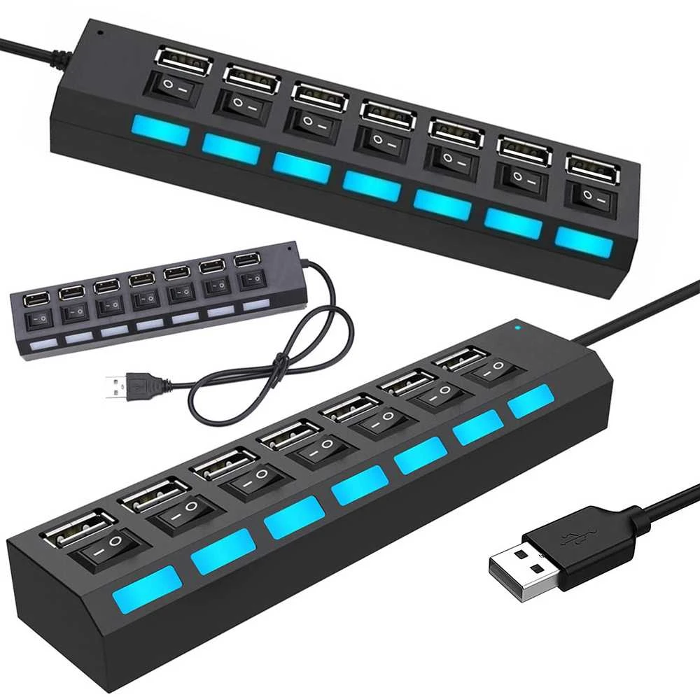 Fusion USB šakotuvas 7 portų 2.0