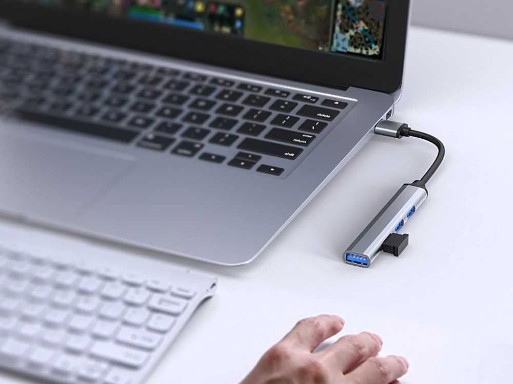 USB skirstytuvas 3.0 su 4 prievadais