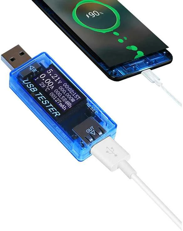 Voltmeter usb ammeter voltage tester
