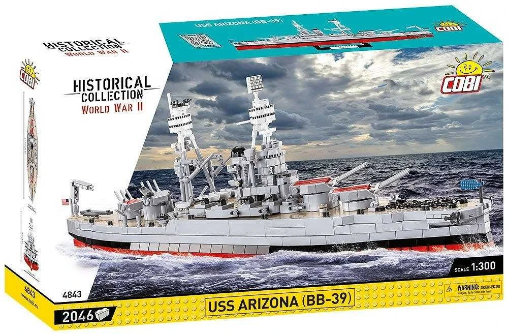 Cobi USS Arizona BB-39 Konstruktoriaus Rinkinys su 2046 Dalimis