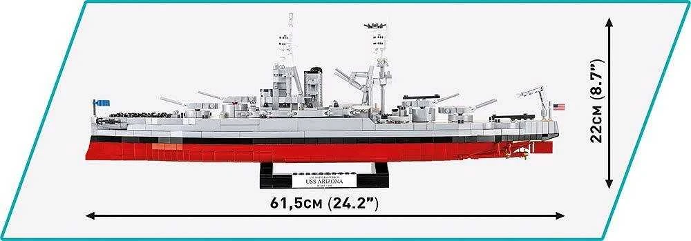 Cobi USS Arizona BB-39 Konstruktoriaus Rinkinys su 2046 Dalimis