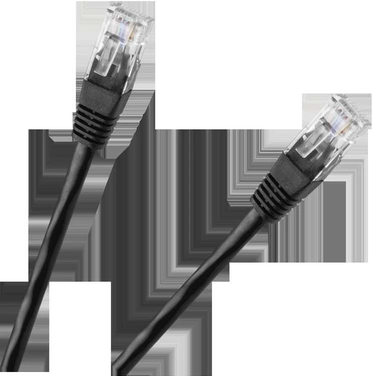 Oem Patchcord kabelis UTP 8c kištukas-kištukas 1.5 m CCA juodas