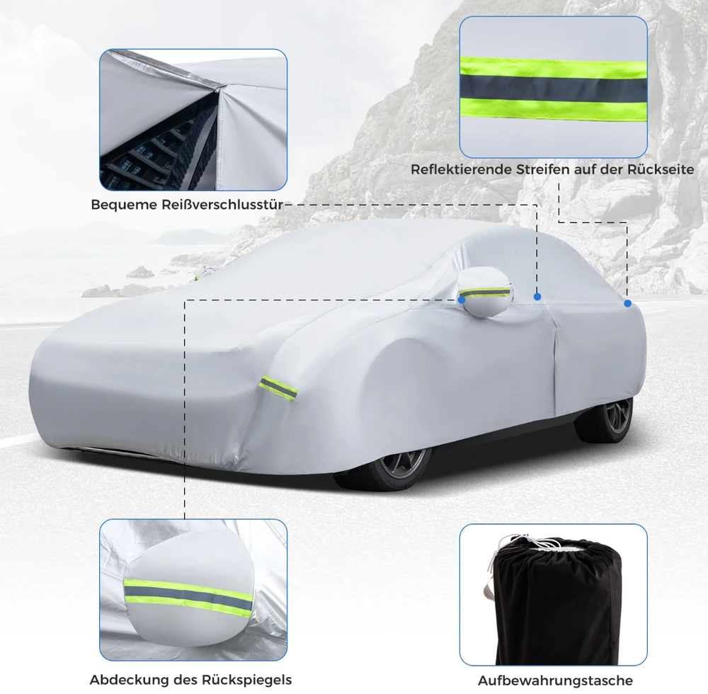 Uždangalas automobiliui 440 x 170 x 115 cm