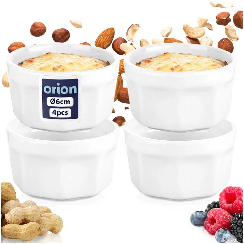 Excellent Houseware Snackkom Porceliano Dubenėliai 40 ml, 4 vnt.