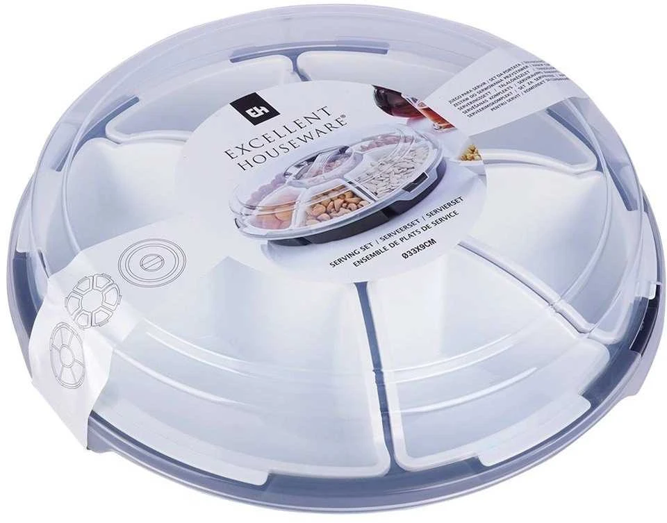 KOOPMAN Serviravimo lėkštė su dangčiu 33 cm - funkcionali ir patvari