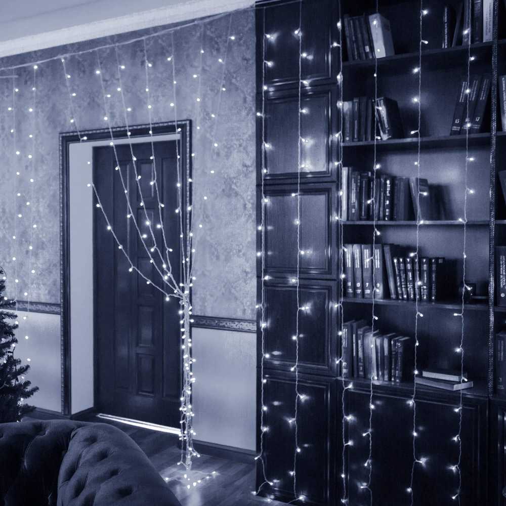 Užuolaida Springos 300 LED žiburių 3x3 m