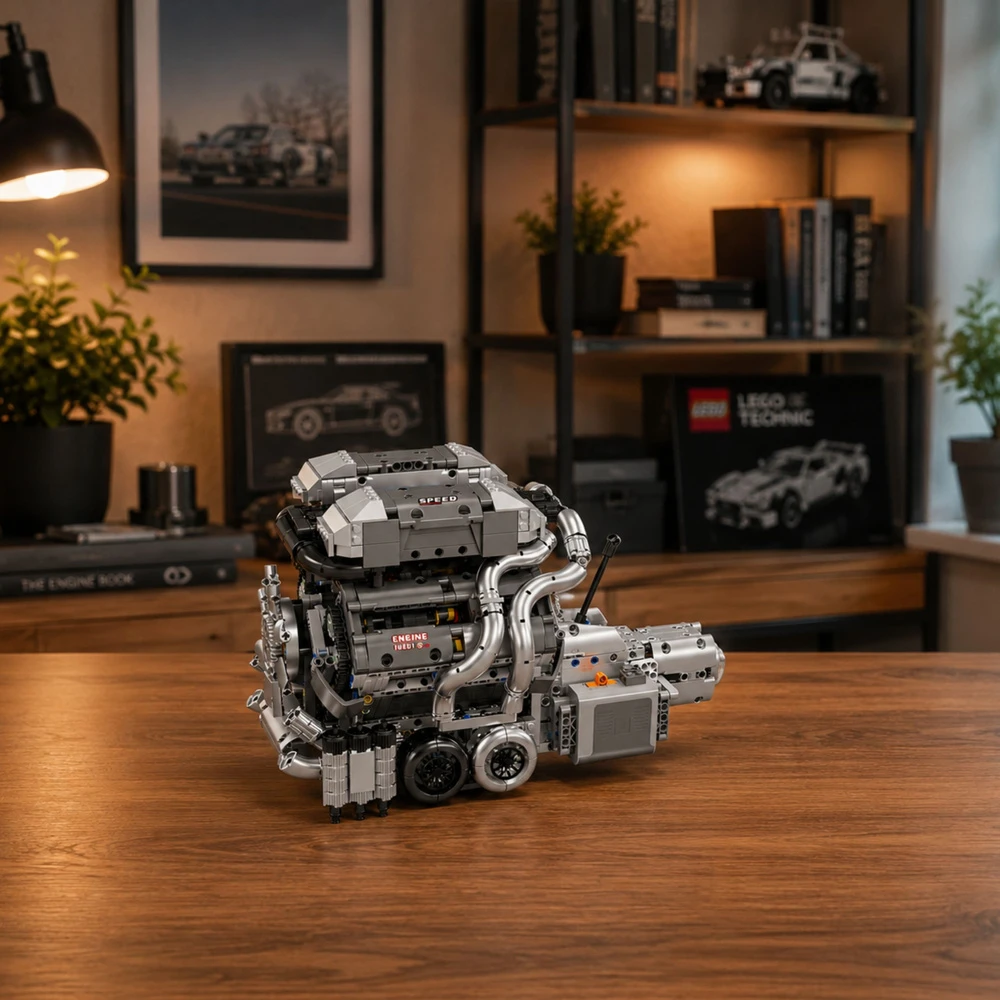 Lean Toys V8 variklio konstruktorius 2024 vnt.