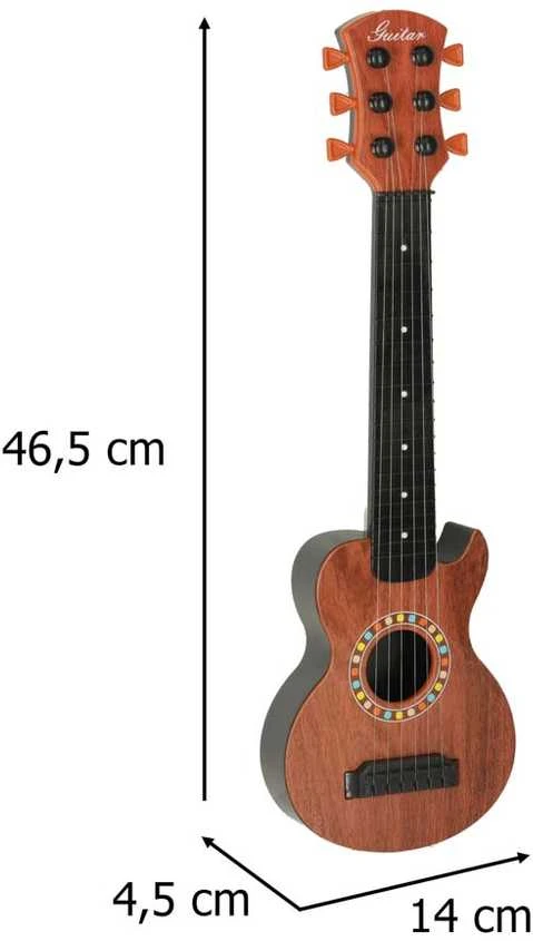 Ikonka Vaikiška gitara, 46,5 cm, ruda/juoda