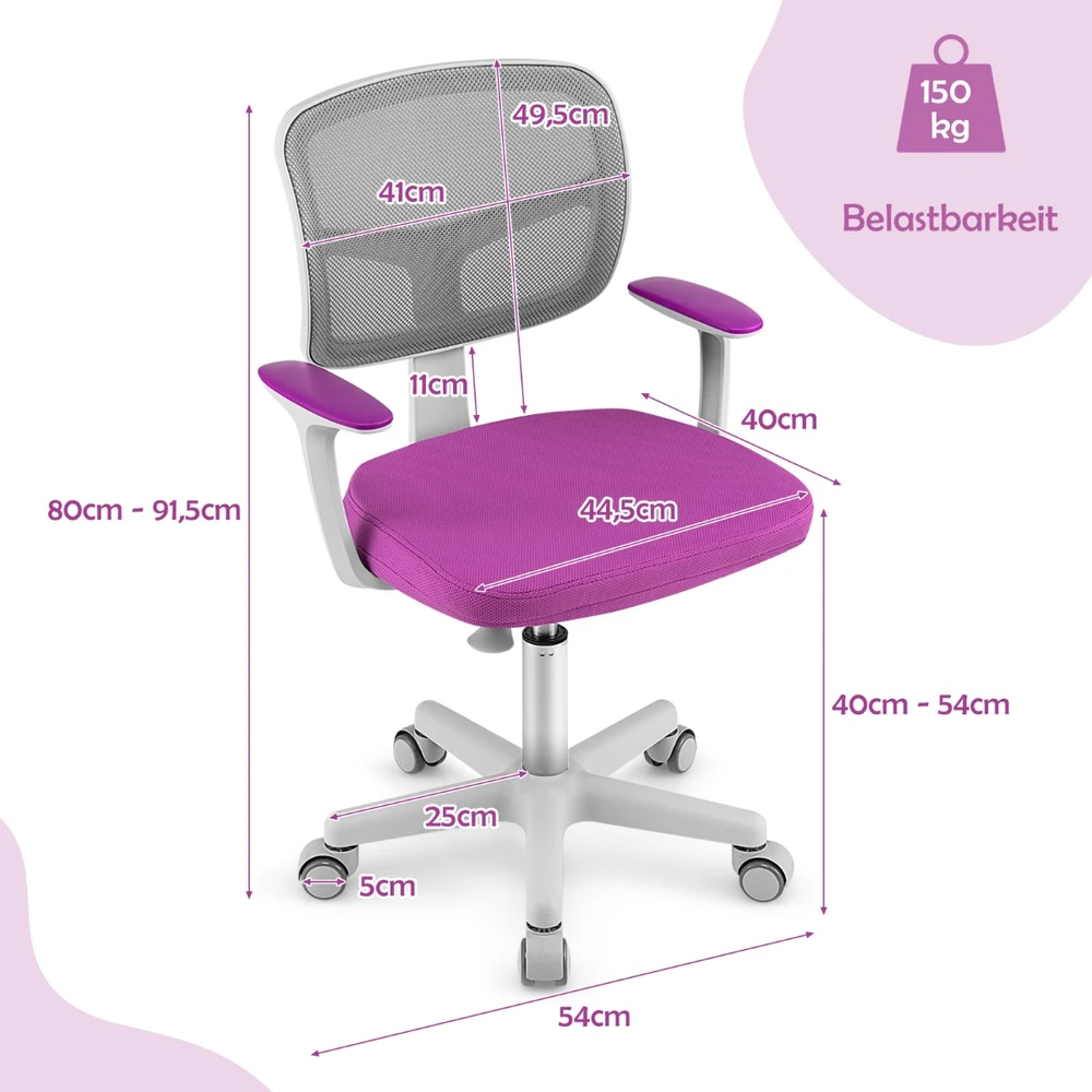 Vaikiška kėdė Violetinė