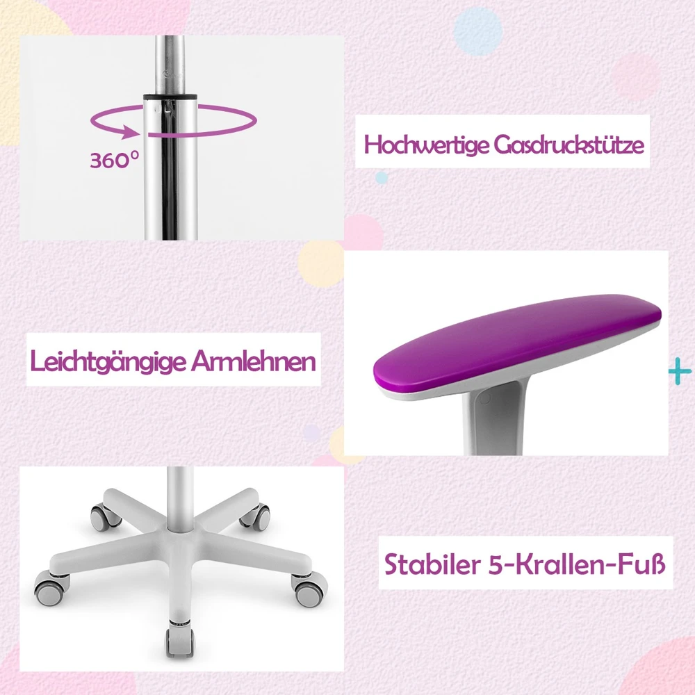 Vaikiška kėdė Violetinė