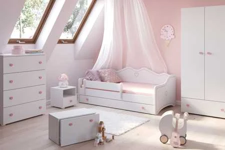 Vaikiška lova 140x70 rožinė