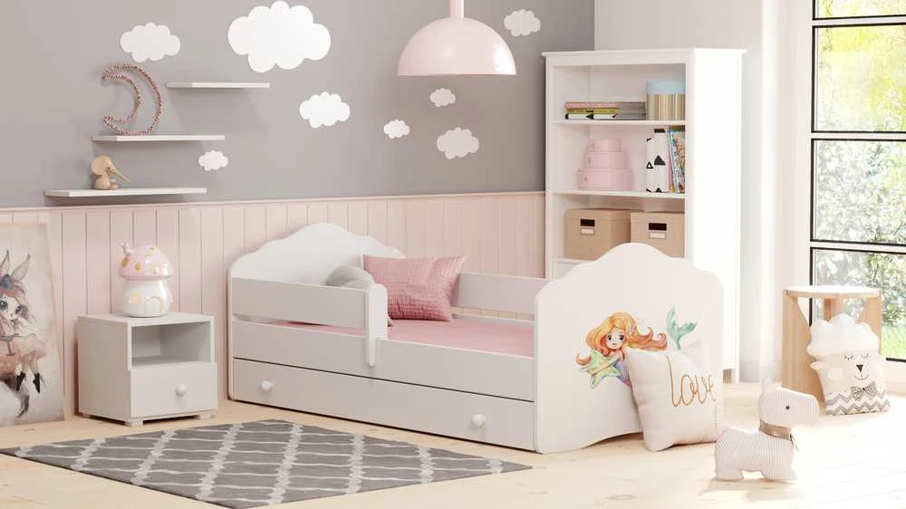 Vaikiška lova 140x70 su stalčiumi