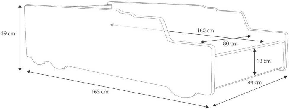 Vaikiška lova 160x80