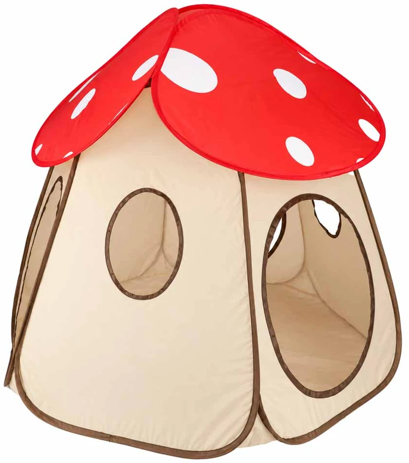 Vaikiška palapinė musmirės formos, raudona, 100 cm