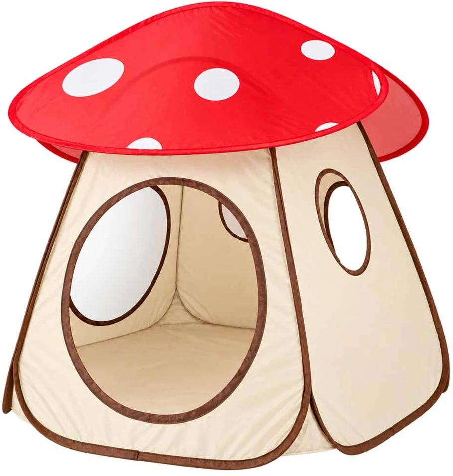 Vaikiška palapinė musmirės formos, raudona, 100 cm