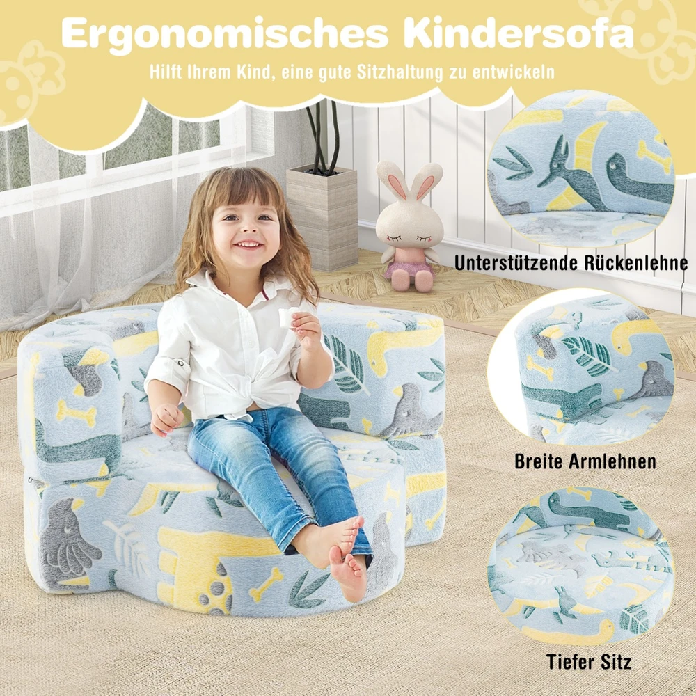 Vaikiška sofa-lova Mėlyna