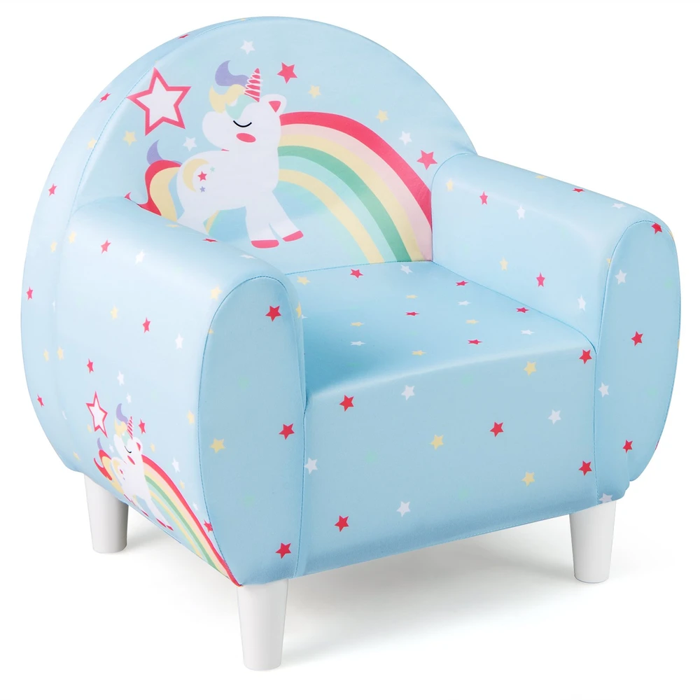 Vaikiška sofa mėlyna