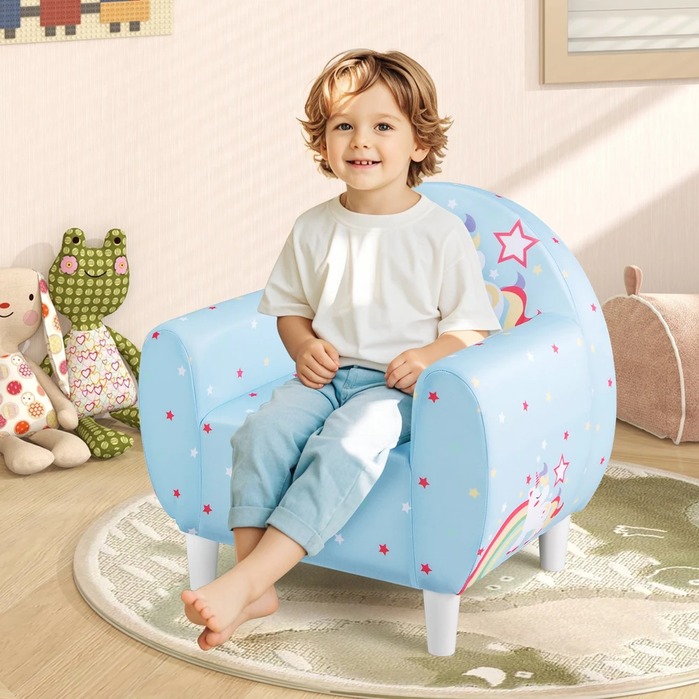 Vaikiška sofa mėlyna