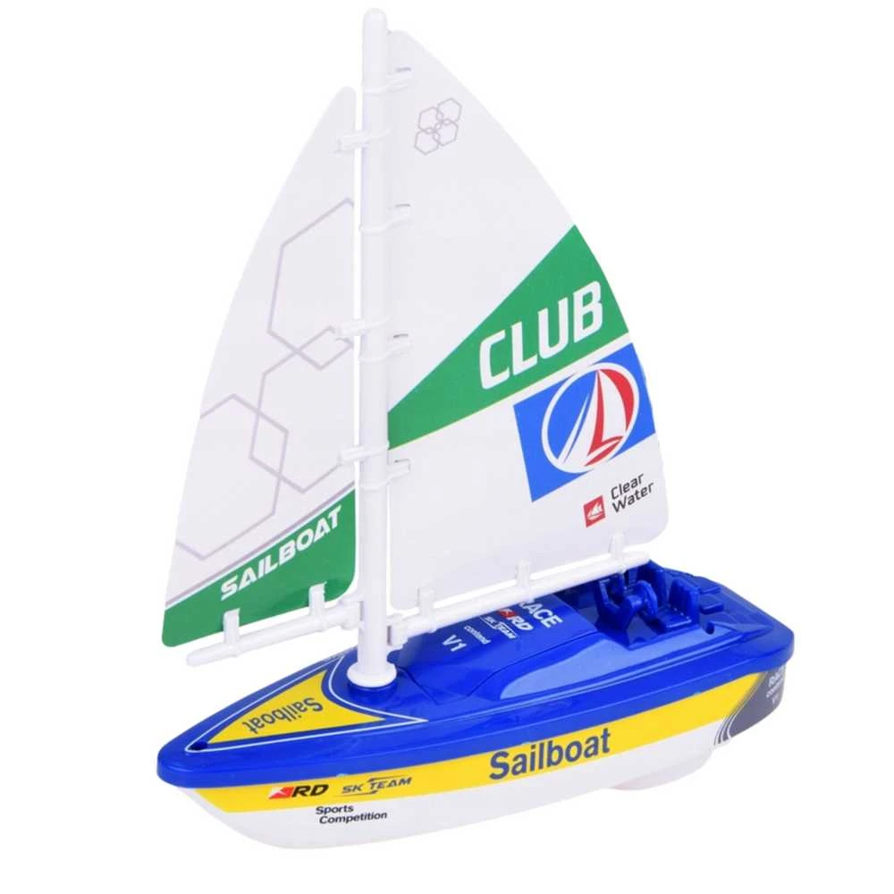 Lean Toys Vaikiška spalvota burinė valtis su baterijomis ir turbinos pavara