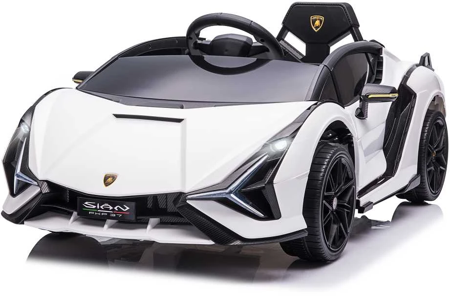 HOMCOM vaikiškas visureigis SIAN SUV, 2 važiavimo režimai, elektrinis automobilis su nuotolinio valdymo pulteliu, ypač plačios padangos, muzika (MP3/USB), šviesos, 37–60 mėn.