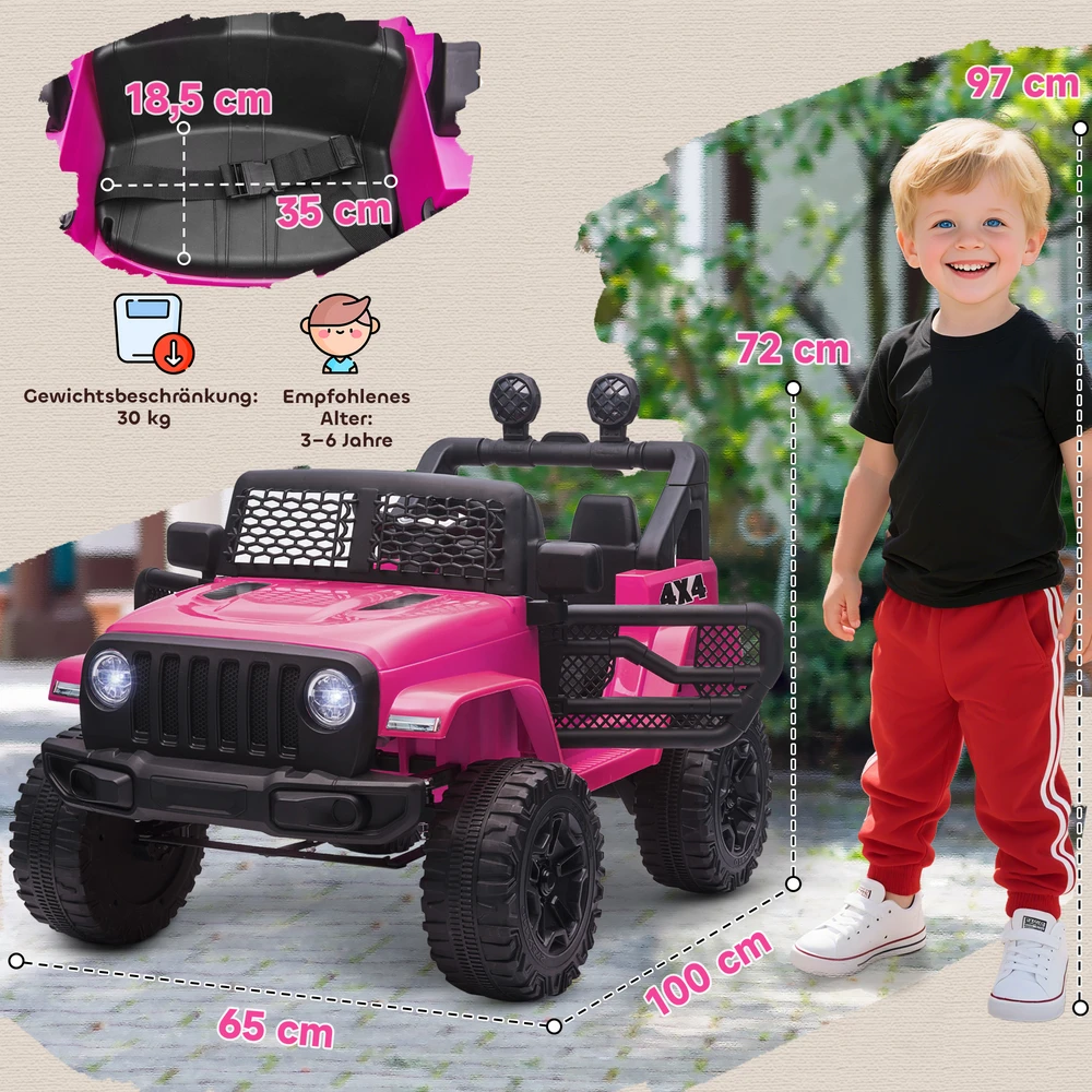 Vaikiškas elektrinis automobilis 100x65x72 cm