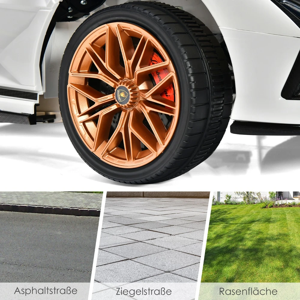 Vaikiškas elektrinis automobilis baltas