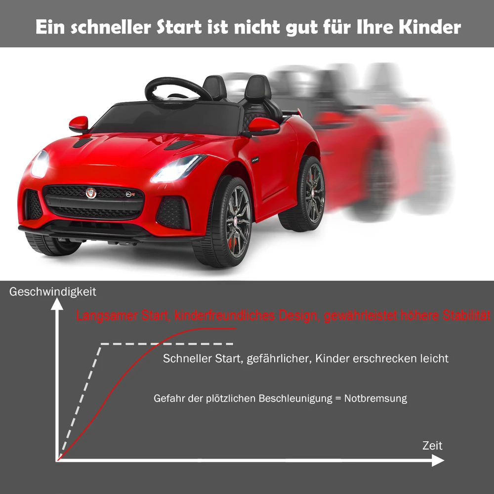 Vaikiškas elektrinis automobilis raudonas