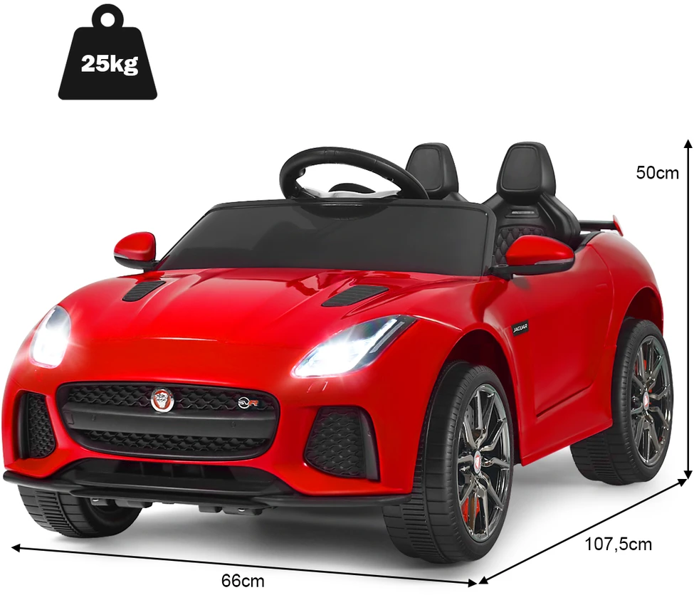 Vaikiškas elektrinis automobilis raudonas