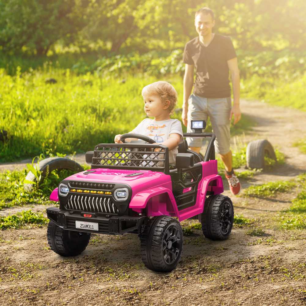 Vaikiškas elektrinis automobilis rožinis