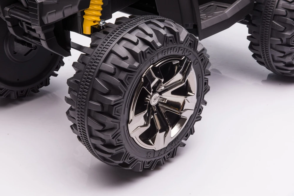 Super Toys Vaikiškas elektrinis keturratis HATIS, geltonas