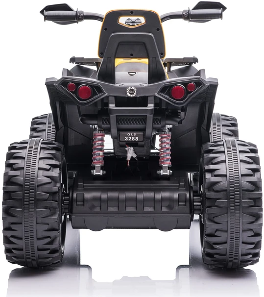Super Toys Vaikiškas elektrinis keturratis HATIS, geltonas