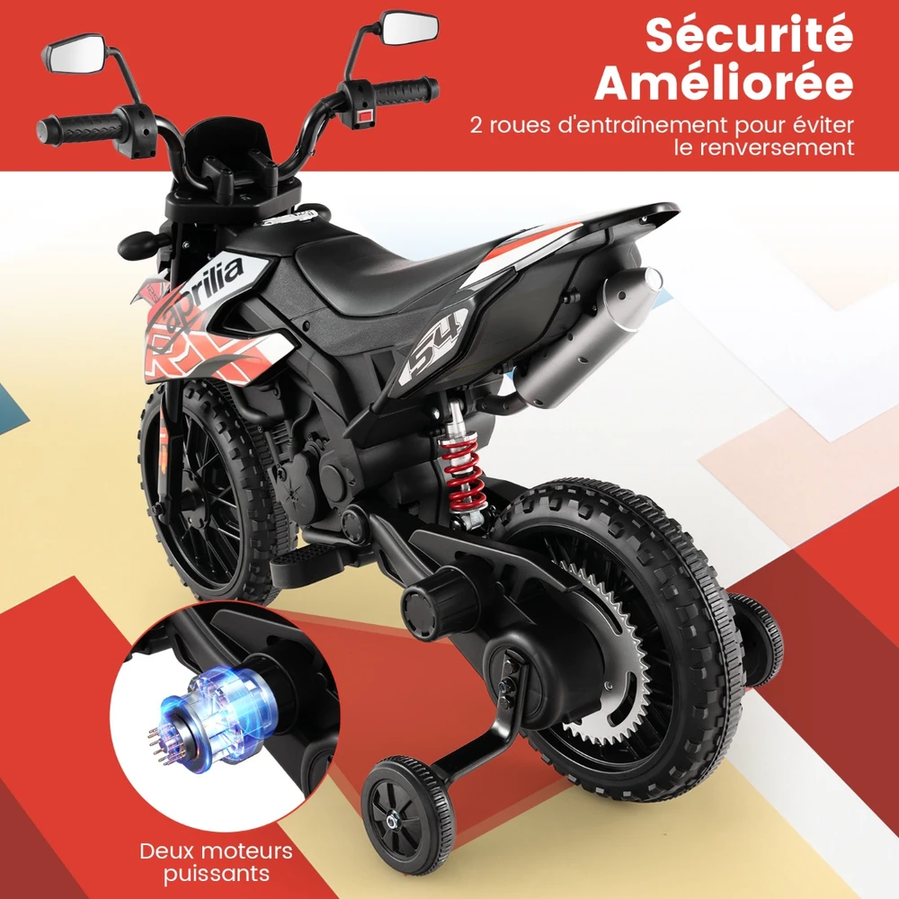 Vaikiškas elektrinis motociklas 12 V