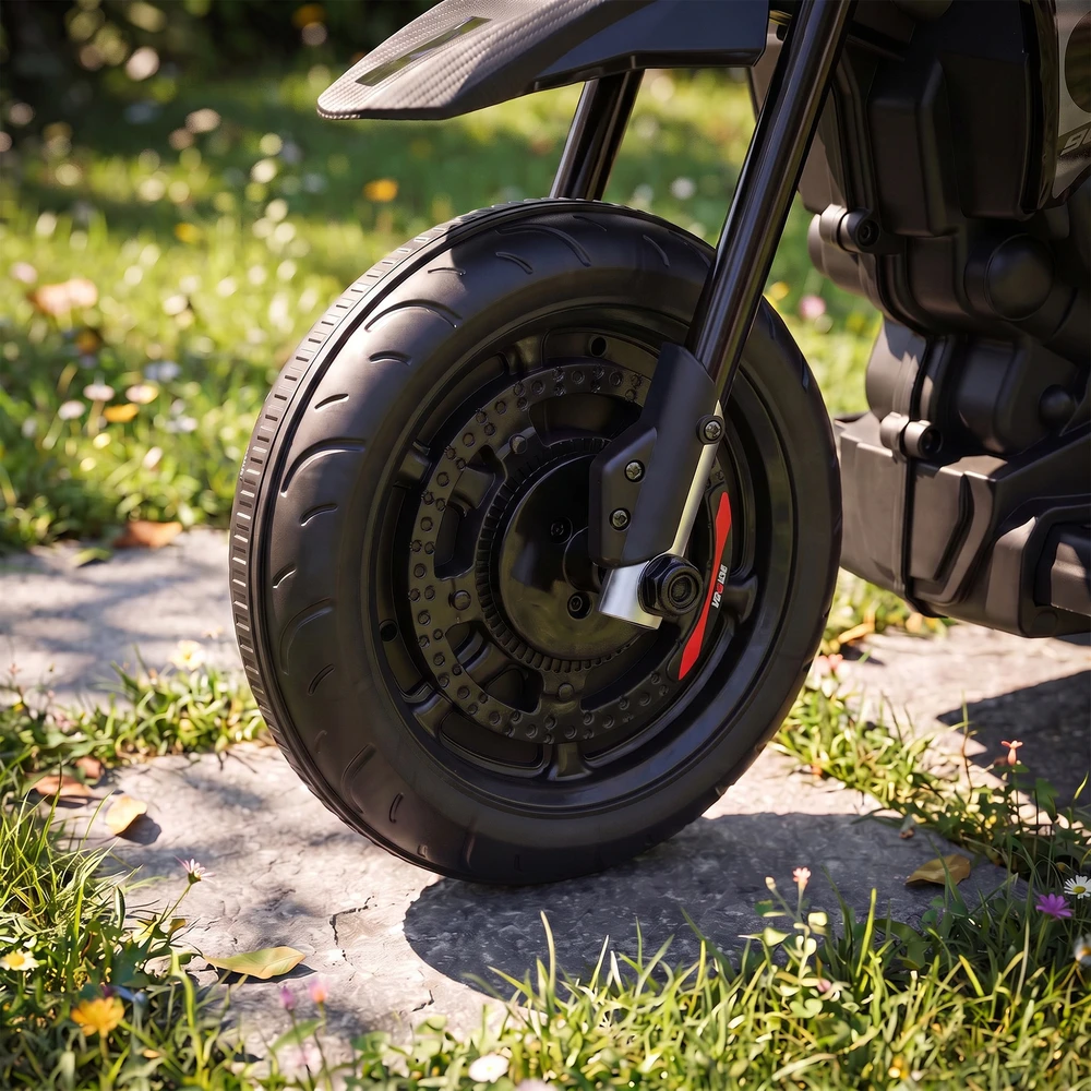 Vaikiškas elektrinis motociklas APRILIA DORSODURO 900, raudonas ir juodas, 81 × 43 × 57 cm