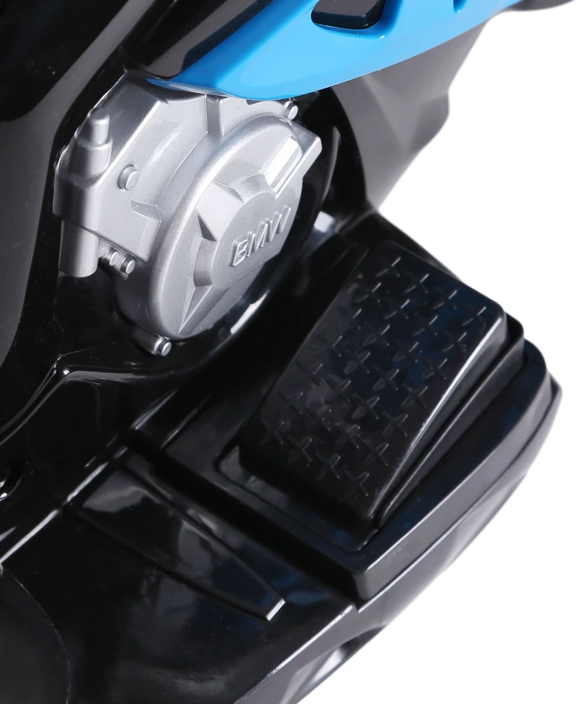 Vaikiškas elektrinis motociklas BMW S1000RR, 6 V, mėlynas, 66 × 37 × 44 cm