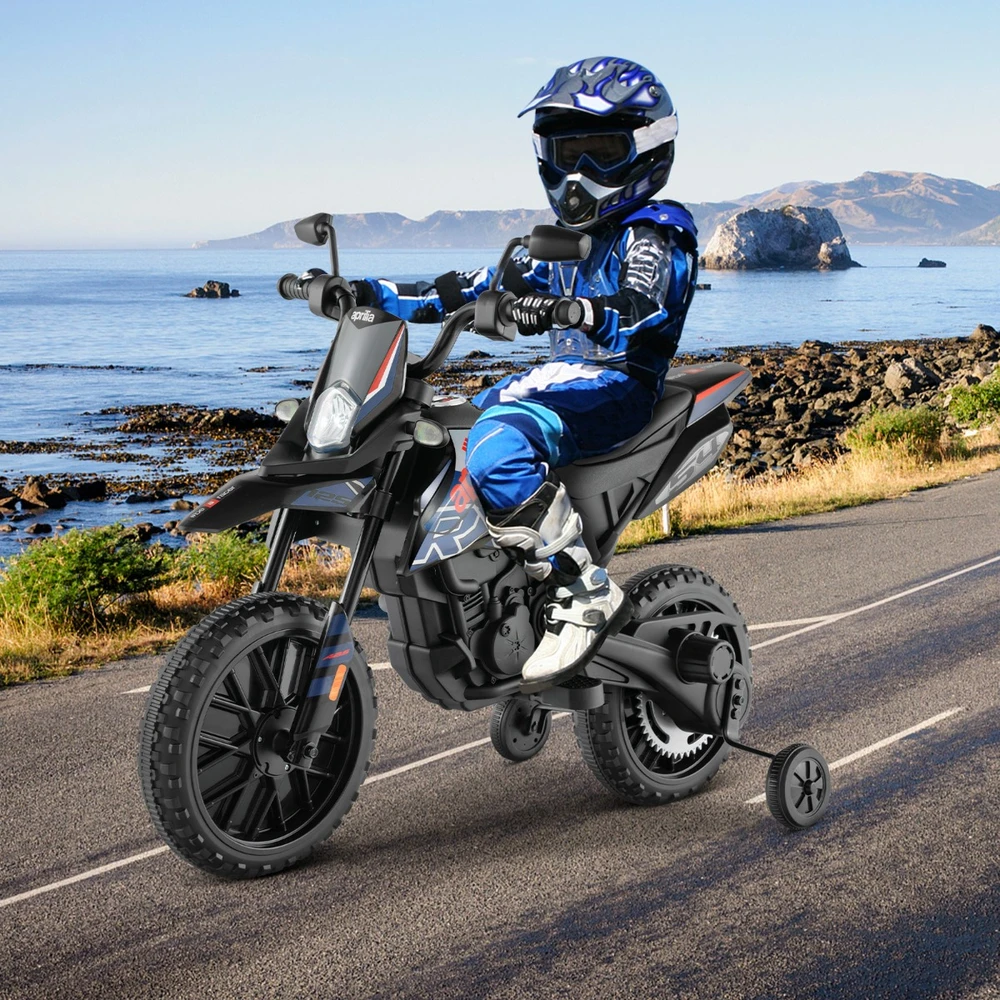 Vaikiškas elektrinis motociklas mėlynas